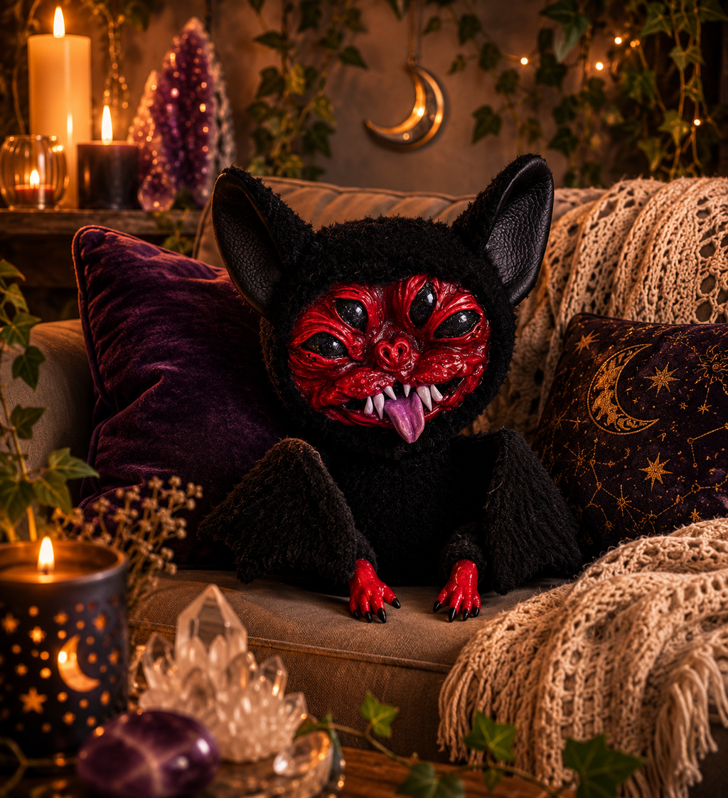 Bat Doll schwarz | Name: "Draco"
